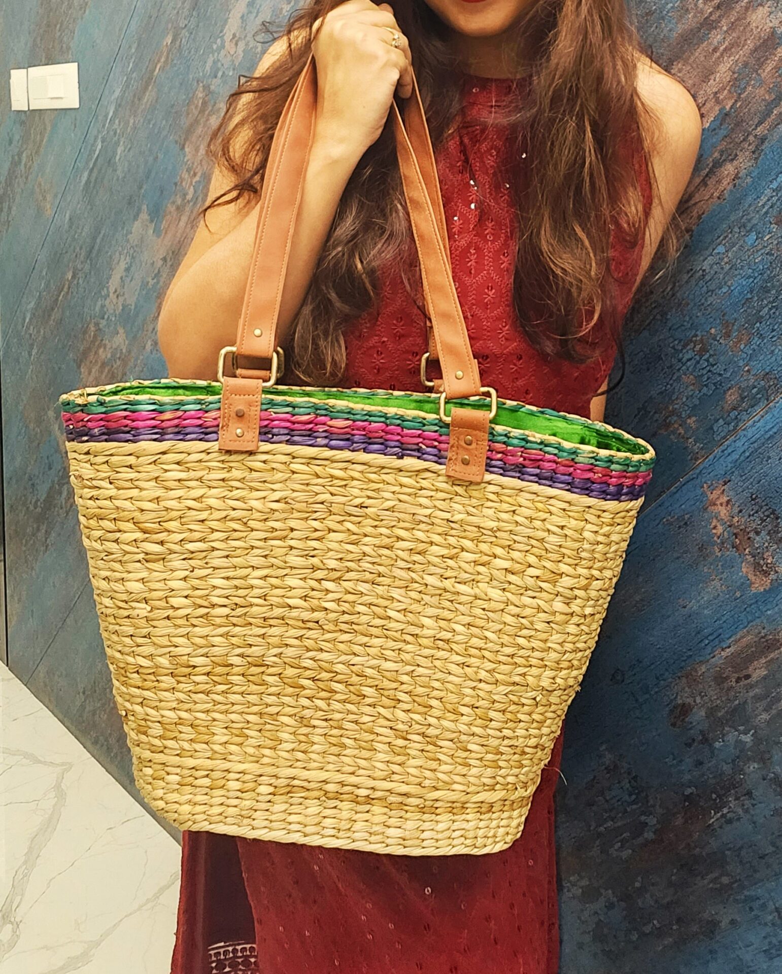 Buy Kauna Grass handmade hand bag at Amazon.in